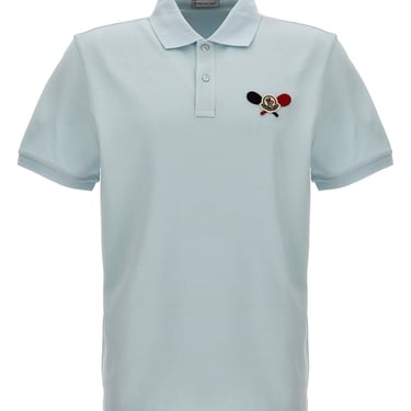 Moncler Men Logo Patch Polo Shirt