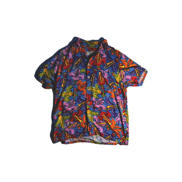 Vintage Floral Shirt Button Up NEW Orleans