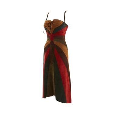 Dolce &amp; Gabbana Suede Butterfly Dress