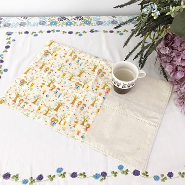 Zakka Linen & Cotton Placemat - Fairytale Lace Cosmo Textiles - Handmade Placemat for One - Single Living 