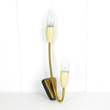 Wall lamp 50s 60s mid century design brass lamp rockabilly bag lamp vintage lamp kidney table era 