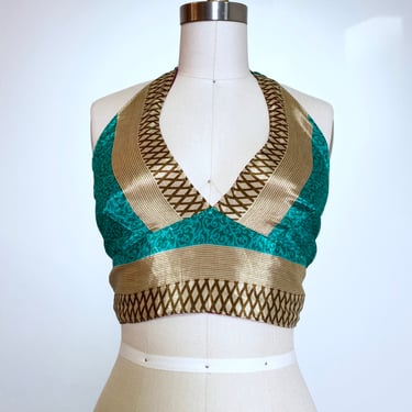 Reversible Sari Halter Top in Jewels Baby!