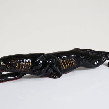 Ceramic Panther Figurine 