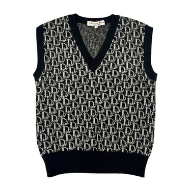 Dior Black Logo Sweater Vest