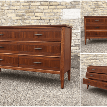 Restored Walnut 6-drawer Dresser 