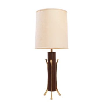 Mid Century Brass Accent Lamp 