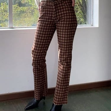 Brown Corduroy Bootcut Pants (S)