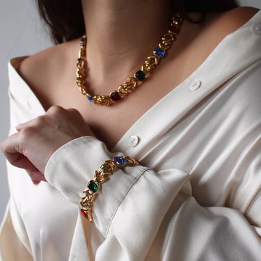 Vintage Royal Necklace/Bracelet Set