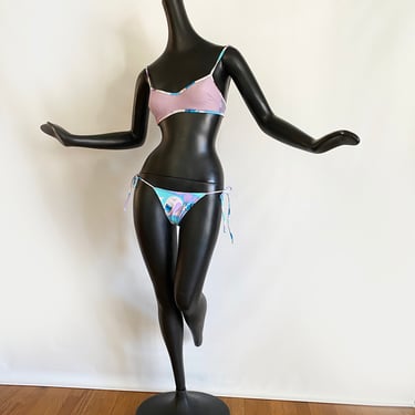 10) Rosa Chá Vintage 90s Brazilian Bikini Sexy Swimsuit | String Tie Lavender 