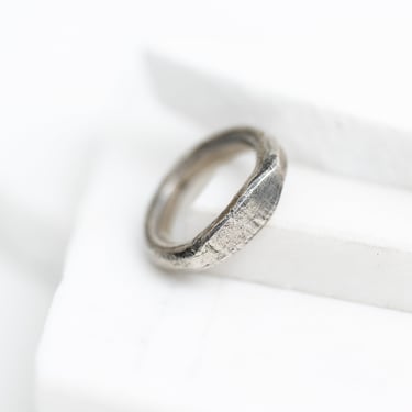 Thick Sterling Silver Band