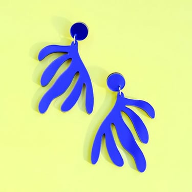 Matisse No. 1 in Blue Mirror | Earrings