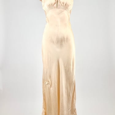 Peaches N' Cream 1930's Silk Slip Dress