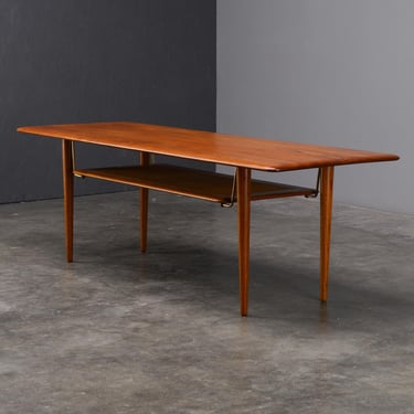 1959 Peter Hvidt Solid Teak Coffee Table France & Son 