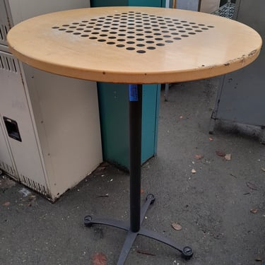 Tall Black Dot Table 30 X 42.5 X 14