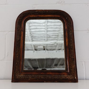 antique french louis philippe mirror with wavy glass