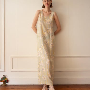 1998 Chanel Cruise Collection Silk Maxi Dress 