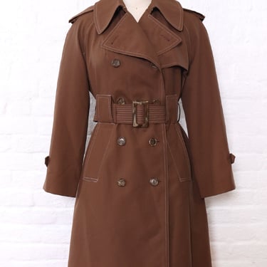 Hot Chocolate Topstitch Trench Coat M