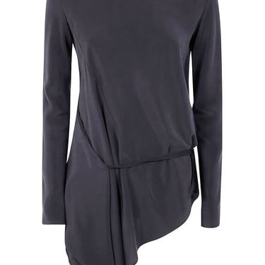 Ann Demeulemeester Women "Deana" Long Sleeve Asymmetric Top