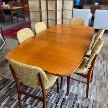 Mid Century Teak Rectangular Dining Table with Butterfly Leaf by GPlan