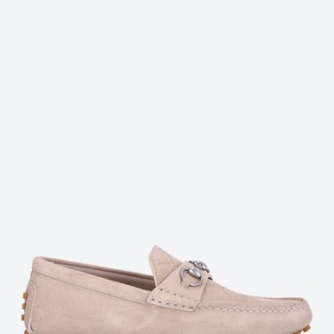 Gucci Men Byorn Driver Suede Gg Loafers