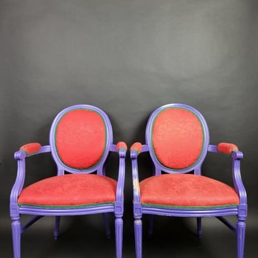 Pair of Re-imagined Antique Armchairs