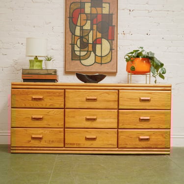 Boho Vintage 9 drawer Dresser
