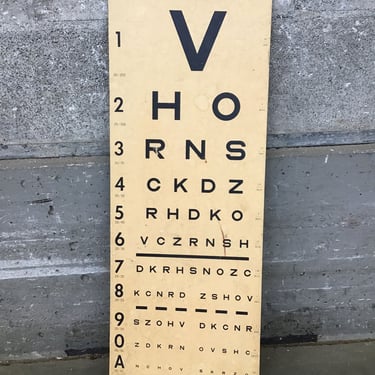 Vintage Eye Exam Sheet (Seattle)