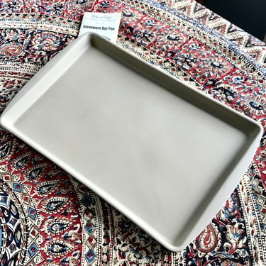 Pampered Chef Stoneware Bar Pan 1445 Cookie Sheet 11” x 16” Retired Cookware Large Pan Unused New With Pamplet 