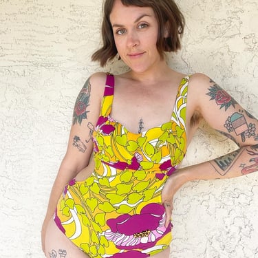 60s psychedelic monokini swimsuit from Catalina 