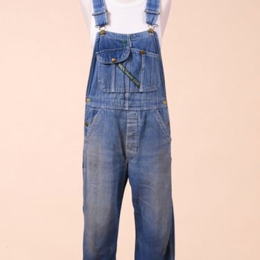Denim Medium Wash 80s Honest Wear Overalls By Key, S/M