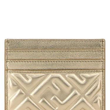 Fendi Women Silver Leather Card Holder