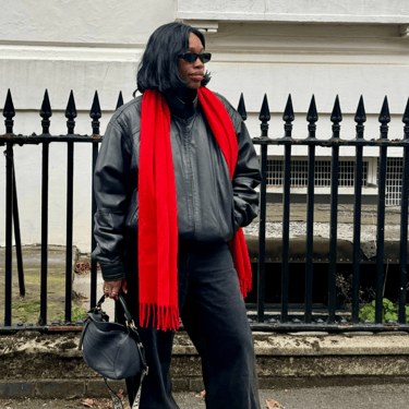 TBCo | Lambswool Oversized Scarf in Red