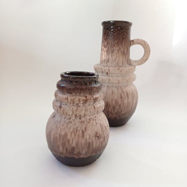 Hooped Scheurich Vase and Jug Vase, WGP