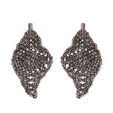 Brunello Cucinelli Women Sculptured Silver Earrings
