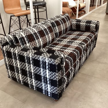 Cozy Plaid Loveseat