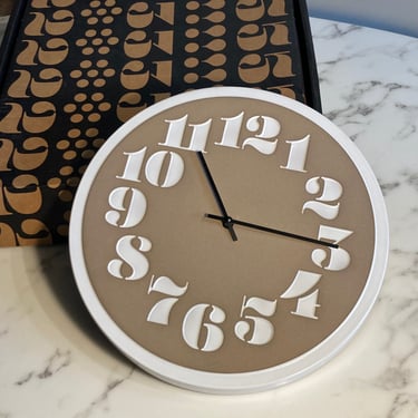 Ceramic clock by Heath and House Industries 