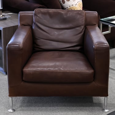 B&B Italia Brown Leather Chair
