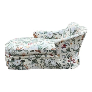 Jessica Charles Floral Upholstered Chaise Lounge 