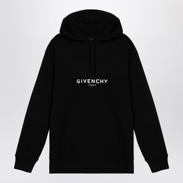 Givenchy Black Archetype Cotton Hoodie With Logo Men