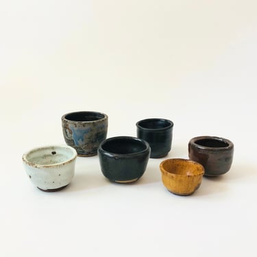 Collection of Studio Pottery Cups - Set of 6 