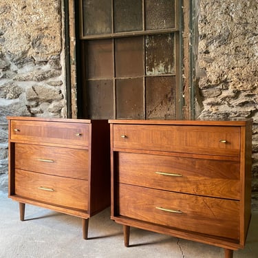 Mid century bachelors chest Danish modern chest of drawers mid century dressers a pair 