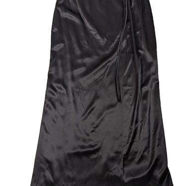 Emanuel Ungaro - Black Silk Maxi Wrap Skirt Sz XXL