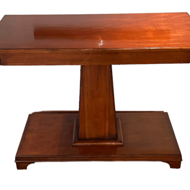 Baker Accent Contemporary Wood Pedestal Single Drawer Table RS157-18