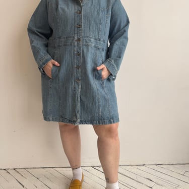 Vintage - Long Denim Jacket (3X)