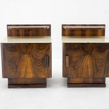 Set of Two Night Stands by Halabala for UP Zavody, 1940s 