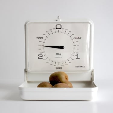 SOEHNLE Vintage Kitchen Scale, Wall mounted Kitchen Scale, Germany 80s. 