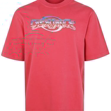 Casablanca Men "Chrome Text" Printed Oversized T-Shirt