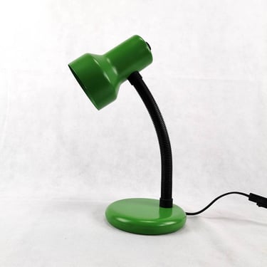 Vintage Green Desk Lamp, Table Lamp, Mid Century Desk Lamp, Old Lamp, Adjusting Lamp, Made In 80's 