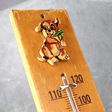 Vintage Wooden Thermometer | Souvenir of Santa Clara, California | Vintage 1950s/1960s Thermometer | Bixley Shop 