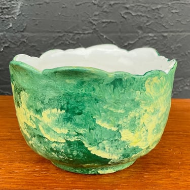 Handmade Ceramic Green Pot